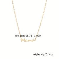 Wholesale Jewelry Casual Simple Style Letter Alloy Necklace main image 9