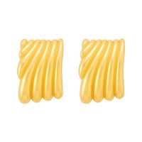 1 Pair Modern Style Streetwear Geometric Alloy Ear Studs sku image 6