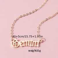 Simple Style Letter Constellation Alloy Plating Women's Pendant Necklace main image 9