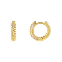 1 Paar Luxuriös Klassischer Stil Pentagramm Kreis Überzug Inlay Kupfer Zirkon 18 Karat Vergoldet Ohrringe sku image 13