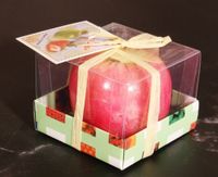 Christmas Cartoon Style Cute Apple Wax Candle sku image 1