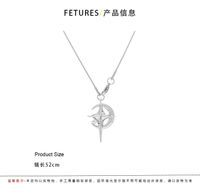 Business Cross Moon Alloy Patchwork Women's Pendant Necklace main image 7