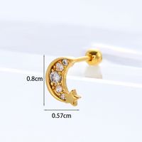 Ear Cartilage Rings & Studs Ethnic Style Animal 316 Stainless Steel  Copper sku image 15