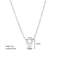 De Gros Style Simple Bois Acier Au Titane Placage Incruster Zircon Pendentif main image 6