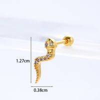 Ear Cartilage Rings & Studs Ethnic Style Animal 316 Stainless Steel  Copper sku image 17