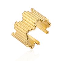 Casual Vintage Style Simple Style Geometric Copper Plating 18k Gold Plated Open Rings sku image 21