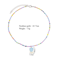 Simple Style Classic Style Round Beaded Alloy Beaded Women's Necklace main image 7