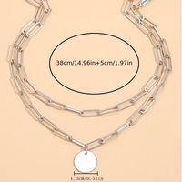 Elegant Streetwear Geometric Alloy Gold Plated Silver Plated Women's Layered Necklaces main image 5