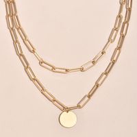Elegant Streetwear Geometric Alloy Gold Plated Silver Plated Women's Layered Necklaces main image 3