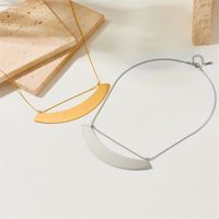 304 Stainless Steel Retro Solid Color No Inlaid Necklace main image 1