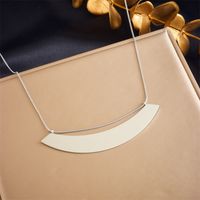 304 Stainless Steel Retro Solid Color No Inlaid Necklace main image 2