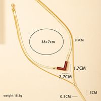 Simple Style Classic Style Cross Alloy Plating 14k Gold Plated Women's Layered Necklaces main image 4