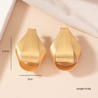 Wholesale Jewelry Simple Style Classic Style Solid Color Alloy 14k Gold Plated Plating Ear Studs sku image 2