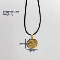 304 Stainless Steel 18K Gold Plated Casual Cute Plating Cross Conch Pendant Necklace sku image 6