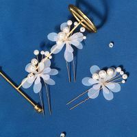Retro Simple Style Classic Style Round Flower Alloy Hairpin main image 1
