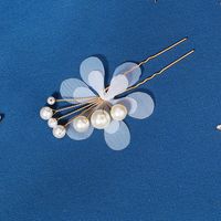 Retro Simple Style Classic Style Round Flower Alloy Hairpin main image 3