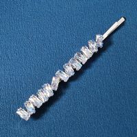 Simple Style Classic Style Solid Color Alloy Inlay Rhinestones Hair Clip main image 3