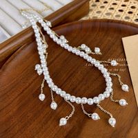 Simple Style Classic Style Round Imitation Pearl Beaded Women's Necklace sku image 1