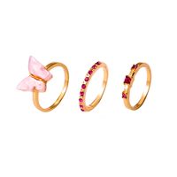 Fashion Rings For Women Korean Hollow Five-pointed Geometric Three-piece Ring sku image 31