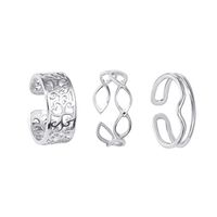 Fashion Rings For Women Korean Hollow Five-pointed Geometric Three-piece Ring sku image 35