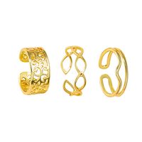 Fashion Rings For Women Korean Hollow Five-pointed Geometric Three-piece Ring sku image 34