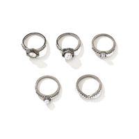 Fashion Rings For Women Korean Hollow Five-pointed Geometric Three-piece Ring sku image 23