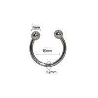 Simple Style U Shape Stainless Steel Lip Stud Nose Ring In Bulk sku image 3