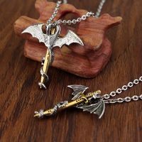 Hip-hop Vintage Style Punk Cross Alloy Men's Pendant Necklace main image 5