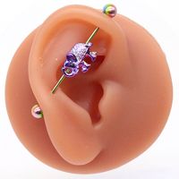 1 Piece Simple Style Classic Style Rose Floral Plating Inlay Stainless Steel Copper Rhinestones Zircon White Gold Plated Gold Plated Ear Studs main image 4