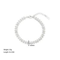 Wholesale Casual Solid Color Stainless Steel Plating White Gold Plated Gold Plated Bracelets Necklace sku image 2