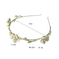 Sweet Pastoral Flower Alloy Inlay Artificial Pearls Hair Band main image 3