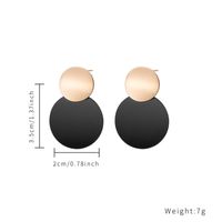 1 Pair Casual Cute Simple Style Color Block Plating Stainless Steel Arylic Rose Gold Plated Drop Earrings main image 7