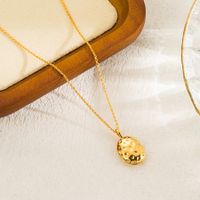 Ig Style Simple Style Solid Color Sterling Silver Plating 18k Gold Plated Pendant Necklace main image 1