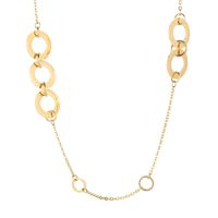 Acier Au Titane Plaqué Or 18K Style Simple Placage Couleur Unie Collier sku image 2