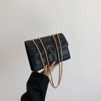 Women's Pu Leather Solid Color Elegant Square Magnetic Buckle Shoulder Bag Crossbody Bag main image 5