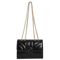 Women's Pu Leather Solid Color Elegant Square Magnetic Buckle Shoulder Bag Crossbody Bag sku image 4