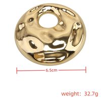 Casual Simple Style Solid Color Alloy Plating Hollow Out Women's Brooches 1 Piece main image 2