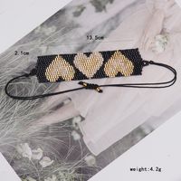 IG Style Heart Shape Glass Knitting Women's Bracelets main image 4