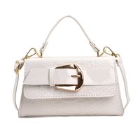 Women's Pu Leather Solid Color Elegant Square Magnetic Buckle Handbag sku image 1
