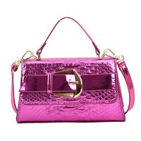 Women's Pu Leather Solid Color Elegant Square Magnetic Buckle Handbag sku image 2