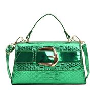 Women's Pu Leather Solid Color Elegant Square Magnetic Buckle Handbag sku image 4