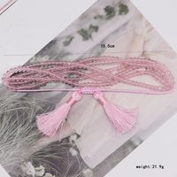 IG Style Casual Elegant Letter Heart Shape Artificial Crystal Glass Beaded Knitting Tassel Women's Bracelets main image 4