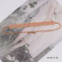 IG Style Devil's Eye Heart Shape Artificial Crystal Glass Knitting Women's Bracelets main image 3