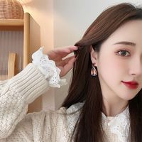 1 Pair Vintage Style Color Block Enamel Plating Alloy Gold Plated Drop Earrings main image 5