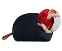 Elegant Solid Color Nylon Shell Makeup Bags sku image 7