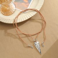 Hawaiian Pentagram Heart Shape Alloy Plating Hollow Out Women's Pendant Necklace main image 2