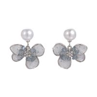 1 Pair Sweet Flower Plating Alloy White Gold Plated Ear Studs main image 5