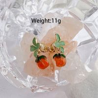 1 Pair Simple Style Fruit Patchwork Alloy Gold Plated Drop Earrings sku image 2