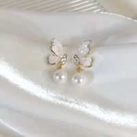 1 Pair Sweet Butterfly Plating Alloy White Gold Plated Gold Plated Drop Earrings main image 10
