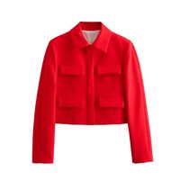 Women's Coat Long Sleeve Blazers Pocket Casual Solid Color main image 5